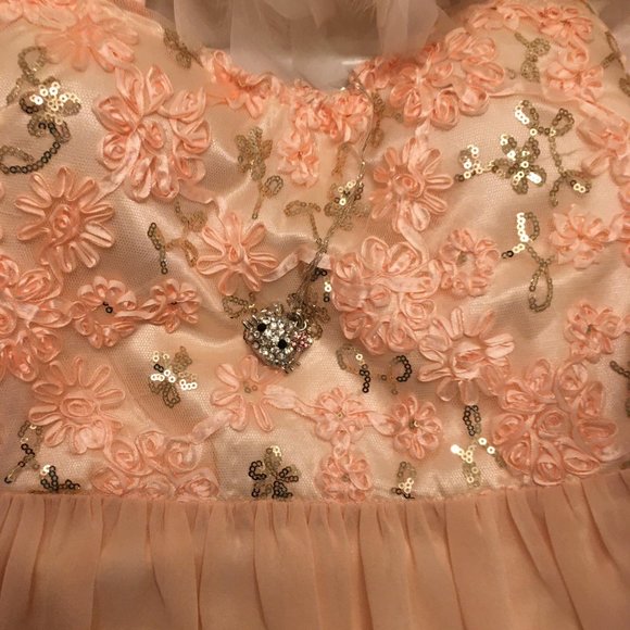 ADORABLE vintage peach baby doll style FAIRY DRESS! - Picture 13 of 16